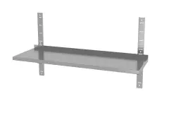 Vägghylla justerbar, enkel, med 2 konsoler, HENDI, 1200 x 300 x 600 mm