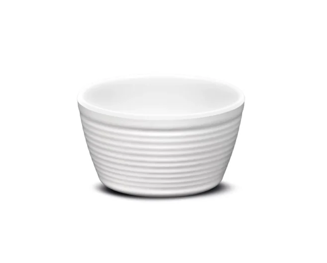 Ramekin Ripple Bianca 6,2 cm melamin