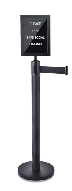 Informationsskylt 22 × 46 cm för Avspärrningsstolpe – Pujadas