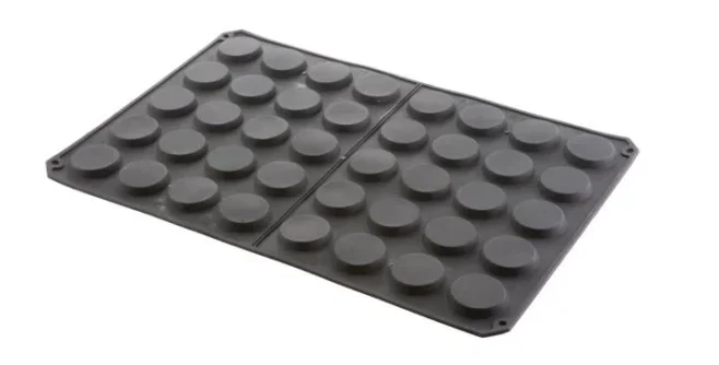 Silikonform 40 Florentiner 60 x 40 cm för Ø 5,5 cm