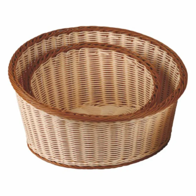 Brödkorg rund 40 cm – lutande, polypropen, brun