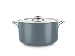 Kastrull Cool Line 20 cm rostfritt stål grå med lock
