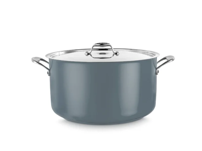 Kastrull Cool Line 20 cm rostfritt stål grå med lock