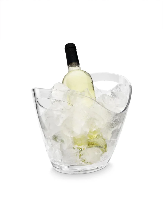 Oval champagnekylare 27 x 20 cm klar akryl