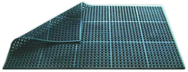 Gummimatta 90 x 150 cm svart