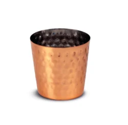 Serveringskopp 8,5 cm hamrad koppar