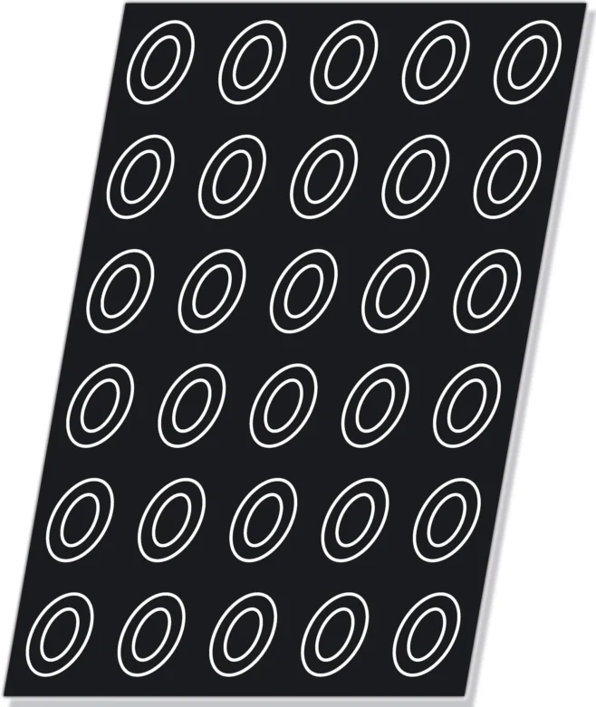 Flexipan form 24 ovala savariner 8 x 6 cm höjd 2,5 cm