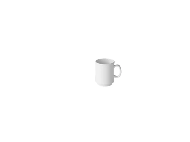 Staplingsbar Mugg 3 cl Vit Melamin – Complete Table Collection