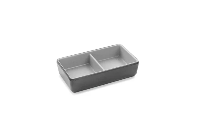Serveringsfat snacks/sås 1-fack melamin