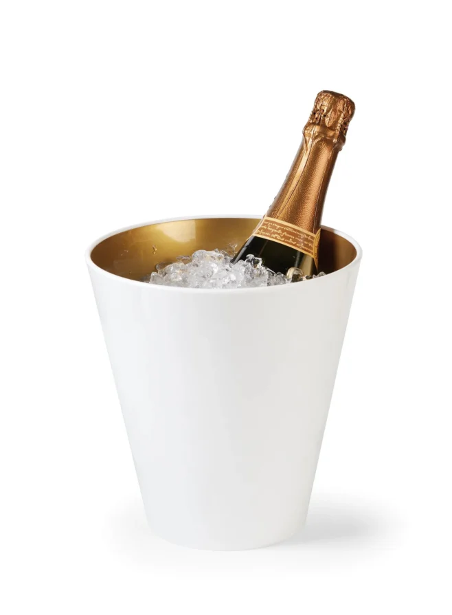 Champagnehink plast tvåfärgad