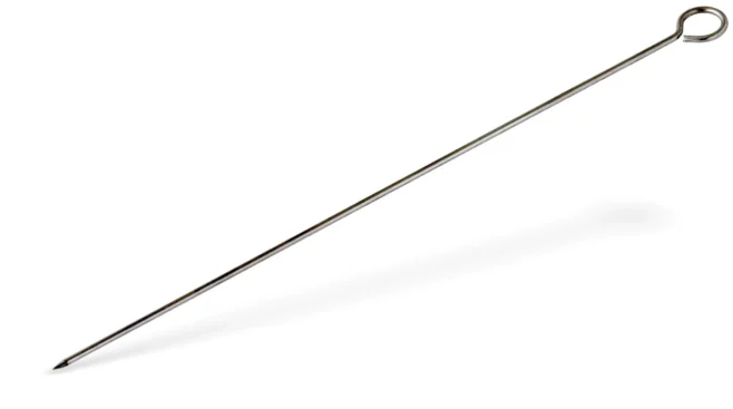 Grillspett 25 cm rostfritt stål, 12-pack