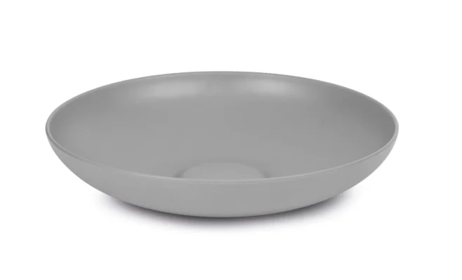 Skål rund 35 cm – melamin, grå