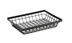 Metallkorg Rektangulär 23 × 17,5 cm svart