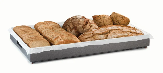 Serveringsbricka 60x40 cm – Cubic Display, svart
