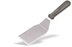 Stekspade 7 x 16 cm rostfri med svart ABS-handtag