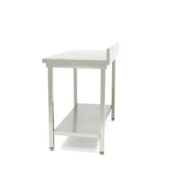 Rostfri arbetsbänkar med bagkant "MAXI 600" - från 600x600mm till 2000x600mm