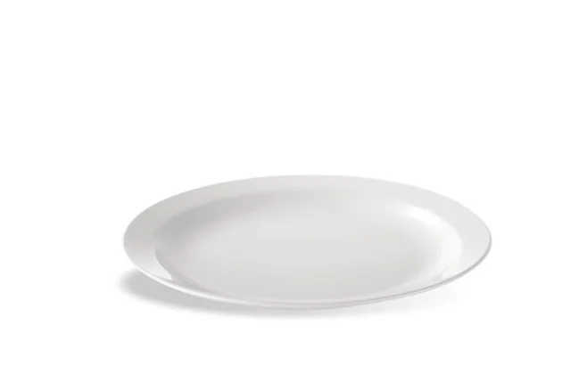 Plasttallrik polykarbonat – vit