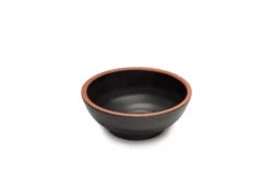 Terracotta Collection rund skål melamin svart med röd kant