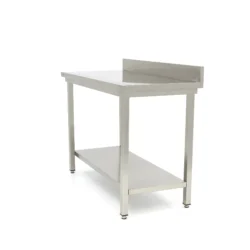 Rostfri arbetsbänkar med bagkant "MAXI 600" - från 600x600mm till 2000x600mm