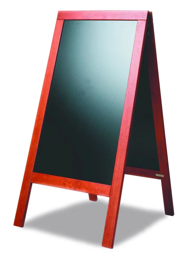 Trottoarskylt 75 x 135 cm dubbelsidig svart