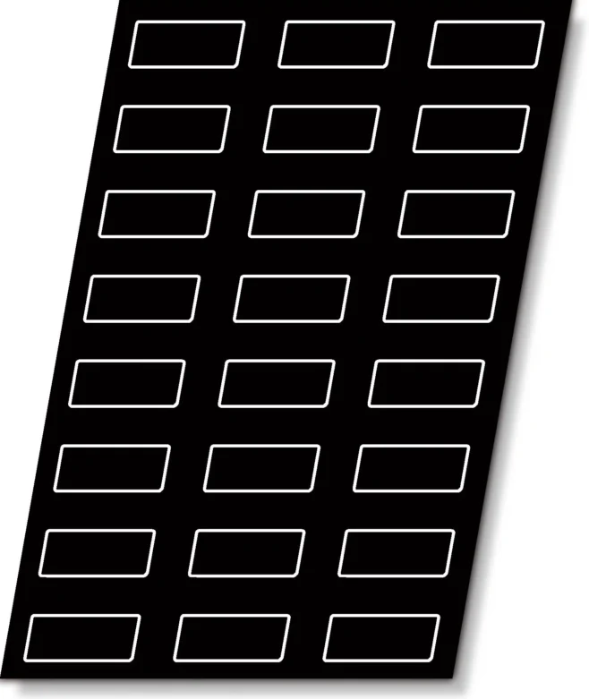 Silikonform 5 långa formar – Flexipan 49,5 x 4 x 3,9 cm