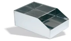 Mjölbehållare 50 x 26,5 cm i rostfritt stål