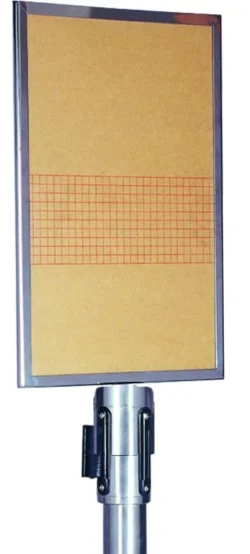 Informationsskylt 21,8 × 32 cm för Avspärrningsstolpe – Pujadas