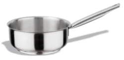 Kastrull/sauteuse från Pujadas rostfritt stål, induktion, Inox-Pro