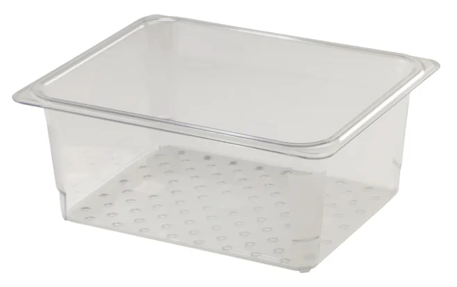 Perforerad kantin GN 1/2 Polykarbonat Transparent Cambro Camwear 127 mm