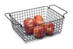 Trådkorg GN 1/2 12 cm – svart