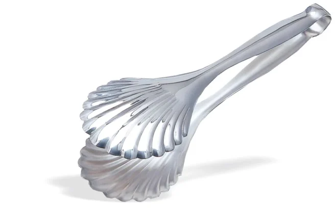 Brödtång 25 cm – rostfritt stål, snäckform