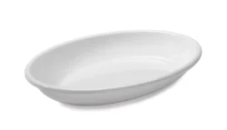 Tallrik oval 50 x 36 cm – melamin, vit