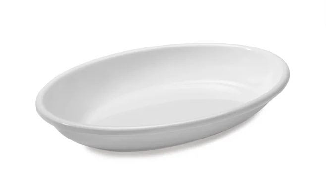 Tallrik oval 50 x 36 cm – melamin, vit