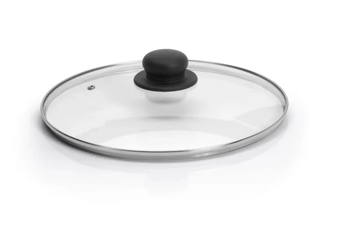 Glaslock 24 cm med rostfri kant