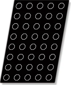 Flexipan form 40 oktagoner 4,3 x 4 cm 2,6 cm hög