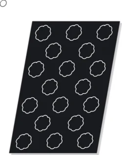 Flexipan rosaceform 18 hål Ø 7,8 cm