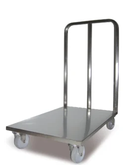 Transportvagn tung last 350 kg rostfri