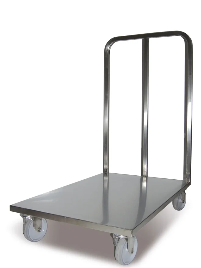 Transportvagn tung last 350 kg rostfri
