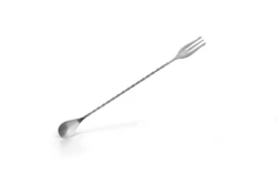 Barsked med trident 30 cm silver
