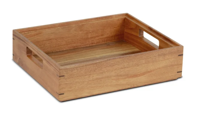 Trälåda GN 1/2 34x28x6 cm