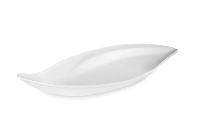 Serveringsfat blad 50,5 x 24 cm – melamin, vit