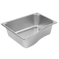 Super Pan fullstorlek 4 tum djup, kort vildform i rostfritt stål