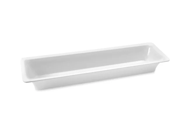 GN-kantin slim 2/4 melamin vit - olika storlekar