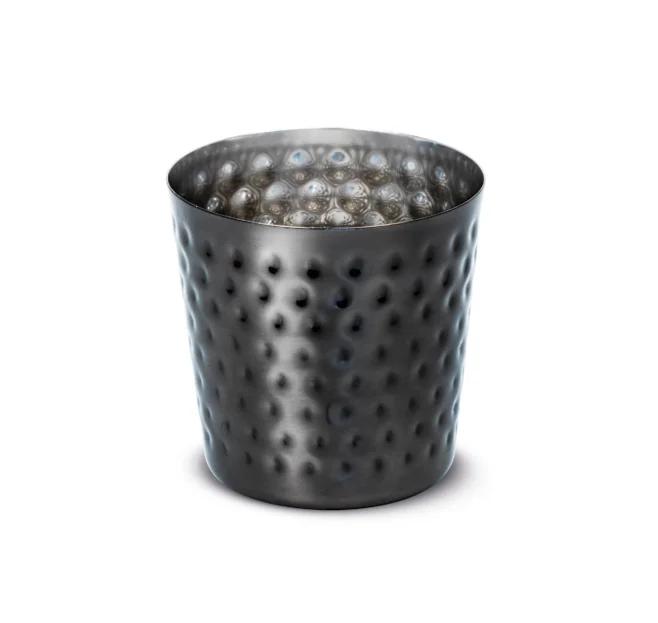 Serveringskopp 8,5 cm svart hamrad Koppar