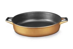 Låg Gryta 28 cm Bronsfärgad Gjutaluminium utan Lock