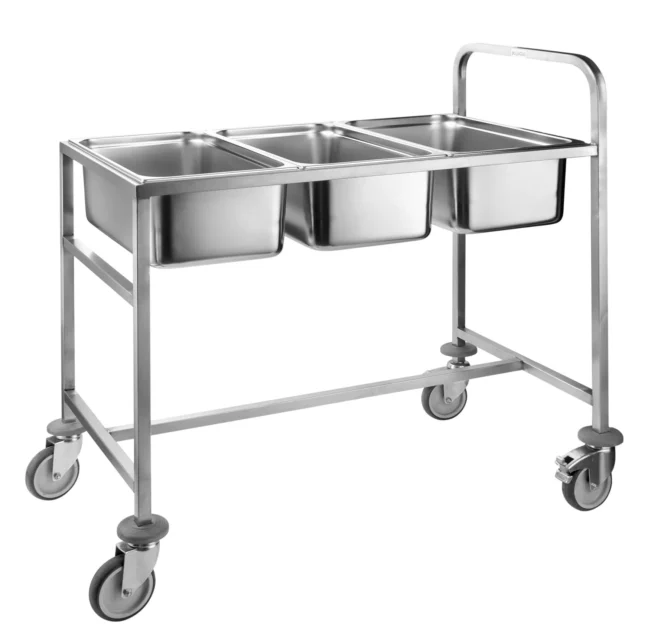Transportvagn för GN-kantiner - 62,5x110x106,5cm