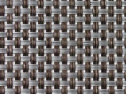 Bordstablett 45 x 30 cm PVC och polyester brun/silver
