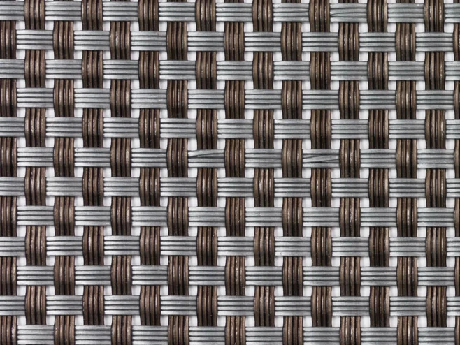 Bordstablett 45 x 30 cm PVC och polyester brun/silver