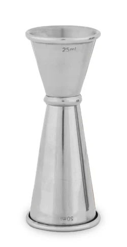 Mätjigger silver 25/50 ml rostfritt stål