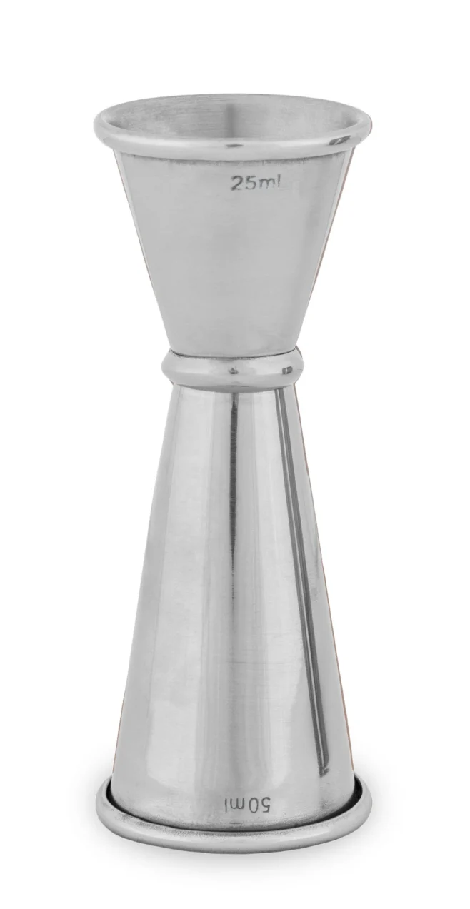 Mätjigger silver 25/50 ml rostfritt stål